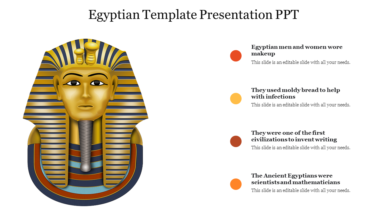 Powerful Egyptian Template Presentation PPT Slide Design